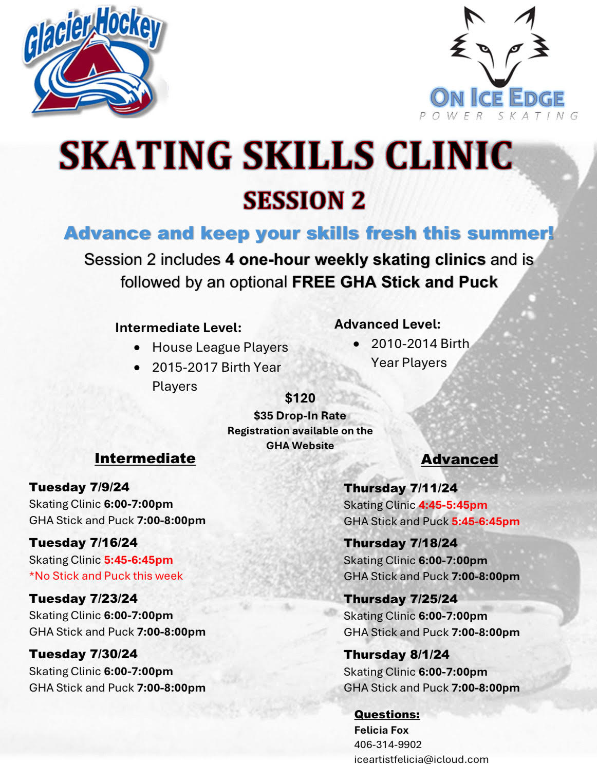 Skating Clinic 2024 Session #2
